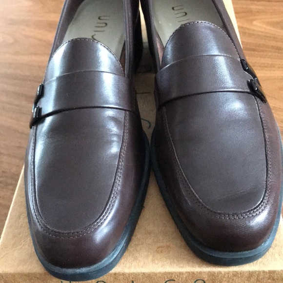 Unisa Brown Leather Loafers Size 8 - Picture 2 of 8